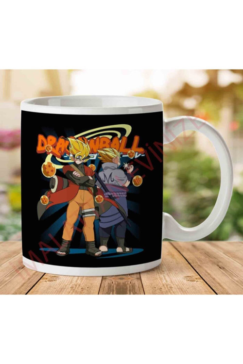 Art hedi̇ye Dragonball Z Kameha And Sengan Iki Tarafı Baskılı Kupa Bardak
