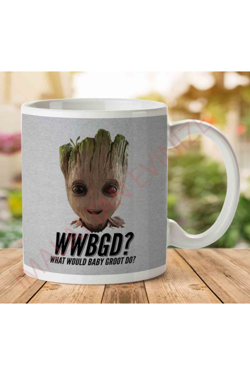 Art hedi̇ye Guardians Of The Galaxy What Would Baby Groot Do Kupa Bardak