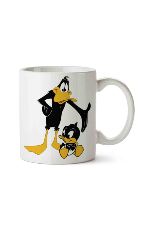 Art hedi̇ye Looney Duck iki Tarafı Baskılı Kupa Bardak