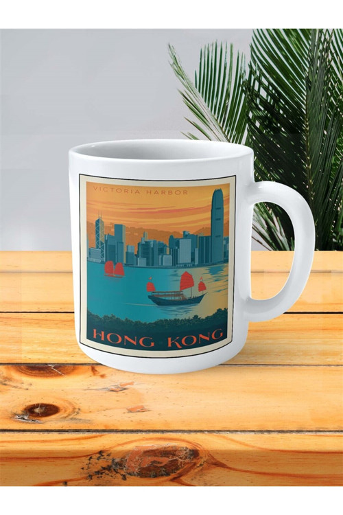 Art hedi̇ye hongkong Baskılı Kupa Bardak Kişiye Özel desen 3