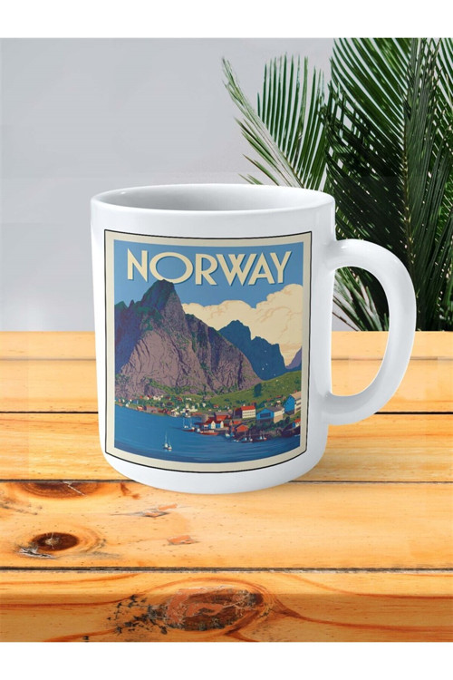 Art hedi̇ye norway Baskılı Kupa Bardak Kişiye Özel desen 2