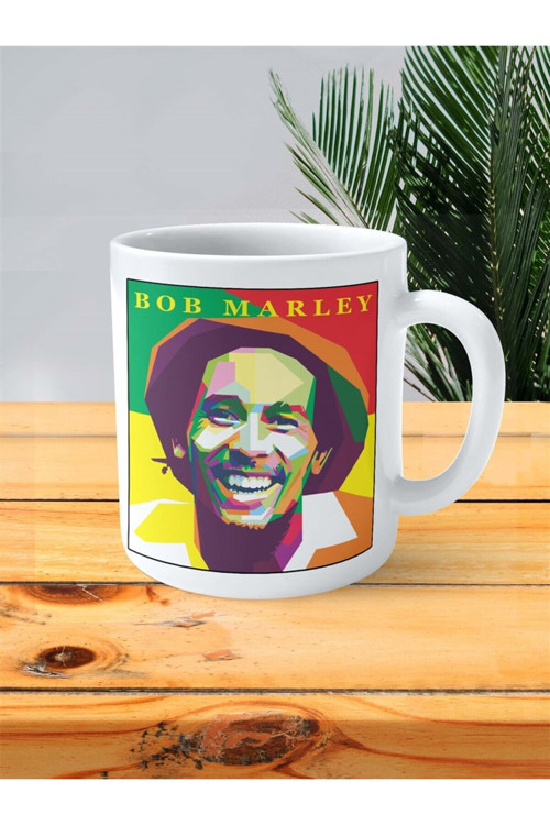 Art hedi̇ye Bob Marley Baskılı Kupa Bardak Kişiye Özel desen 1
