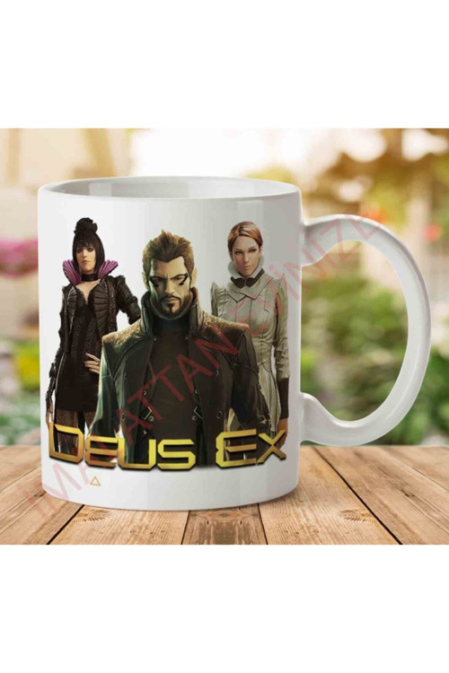 Art hedi̇ye Deus Ex Iki Tarafı Baskılı Kupa Bardak