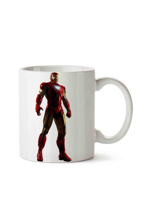 Art hedi̇ye Iron Man Iki Tarafı Baskılı Kupa Bardak