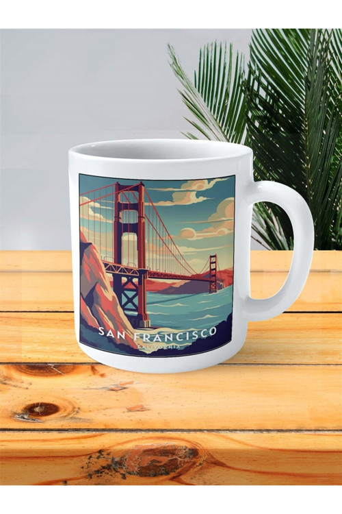 Art hedi̇ye san francisco Baskılı Kupa Bardak Kişiye Özel desen 3