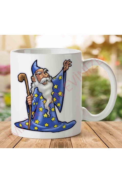 Art hedi̇ye Wizard Iki Tarafı Baskılı Kupa Bardak