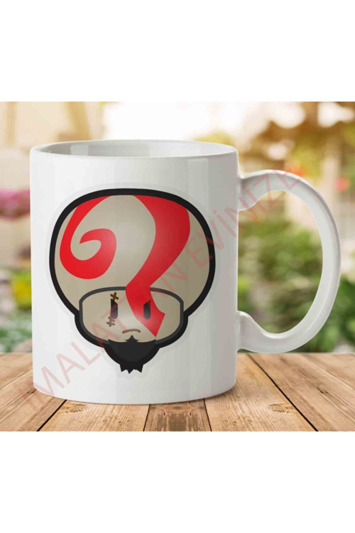 Art hedi̇ye 1-2130 Super Mario Mushroom Kratos God of Warjpeg İki Tarafı Baskılı Kupa Bardak