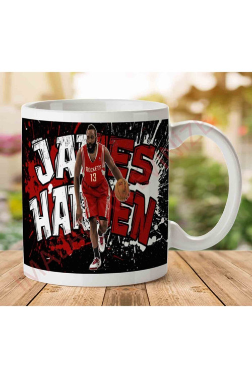 Art hedi̇ye En Çok Satılan James Harden Iki Tarafı Baskılı Kupa Bardak