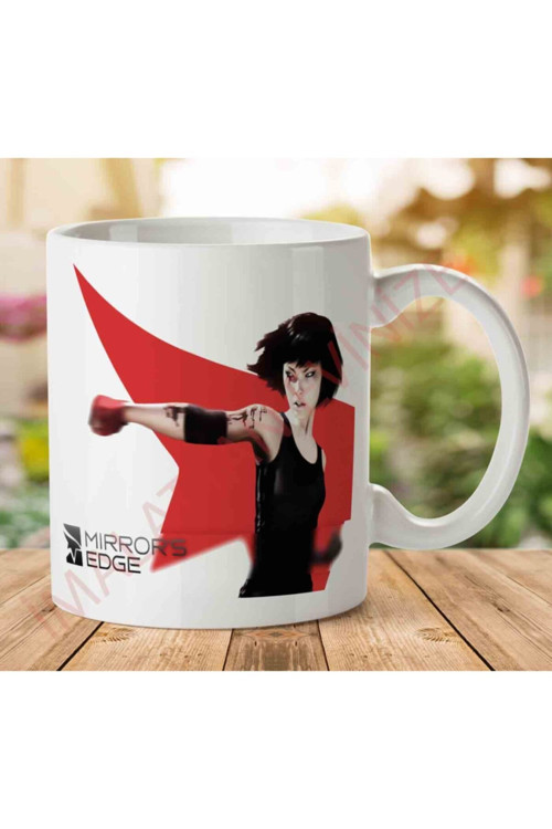 Art hedi̇ye Mirrors Edge Transparent Iki Tarafı Baskılı Kupa Bardak