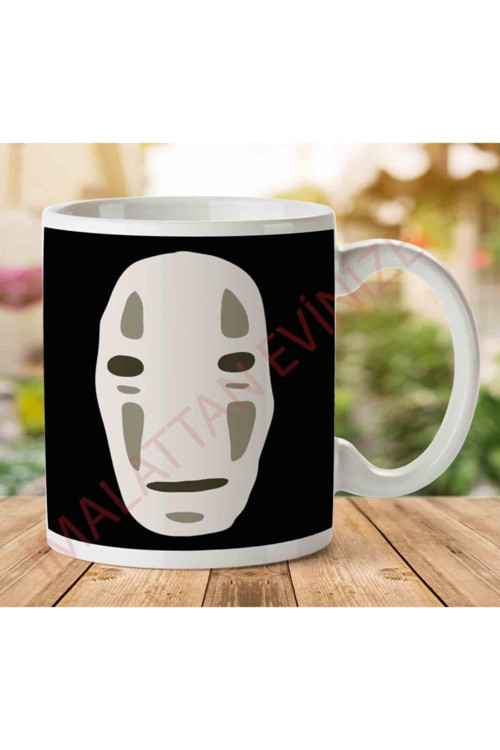 Art hedi̇ye No Face Spirited Away Studio Ghibli Iki Tarafı Baskılı Kupa Bardak