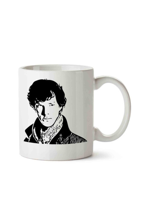Art hedi̇ye Siyah Sherlock Holmes Kupa Bardak