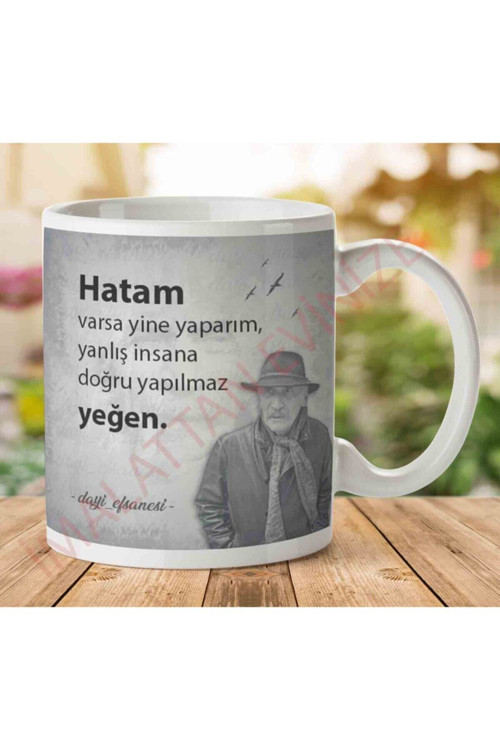 Art hedi̇ye Hatam Varsa Yine Yaparım Iki Tarafı Baskılı Kupa Bardak