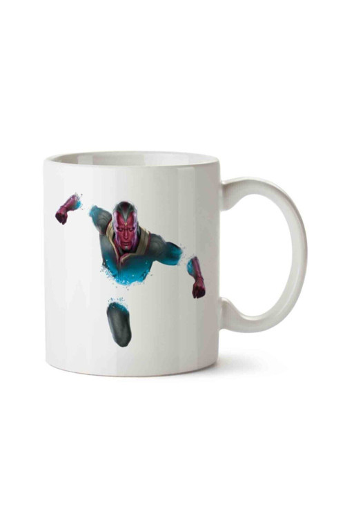 Art hedi̇ye İron Man Vision Man Thor Ultron Marvel iki Tarafı Baskılı Kupa Bardak