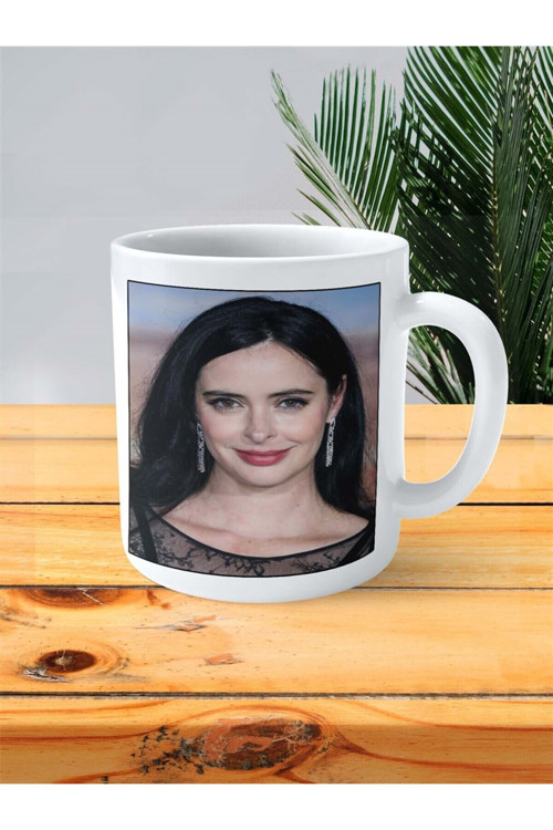 Art hedi̇ye Krysten Ritter Baskılı Kupa Bardak Kişiye Özel desen 1