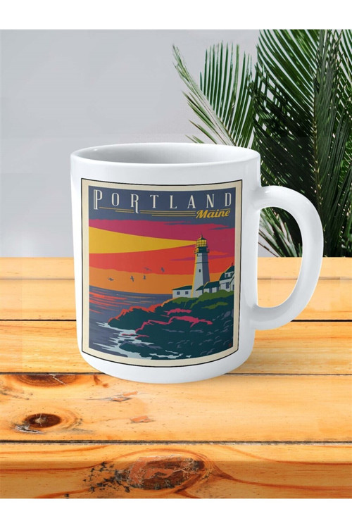 Art hedi̇ye portland Baskılı Kupa Bardak Kişiye Özel desen