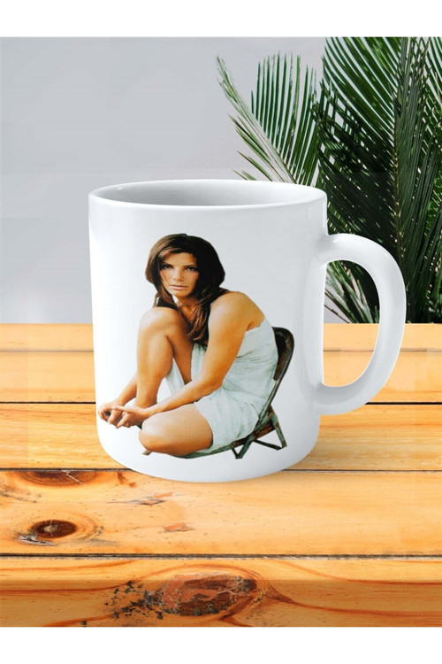 Art hedi̇ye Sandra Bullock Baskılı Kupa Bardak Kişiye Özel Model 2