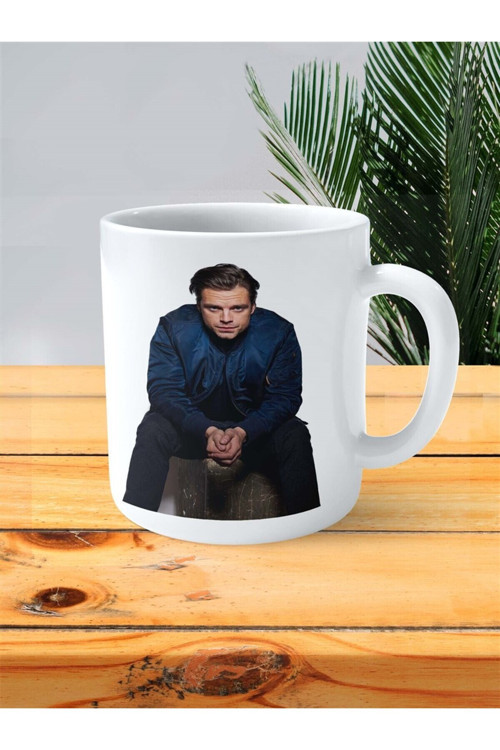 Art hedi̇ye Sebastian Stan Baskılı Kupa Bardak Kişiye Özel Model 1