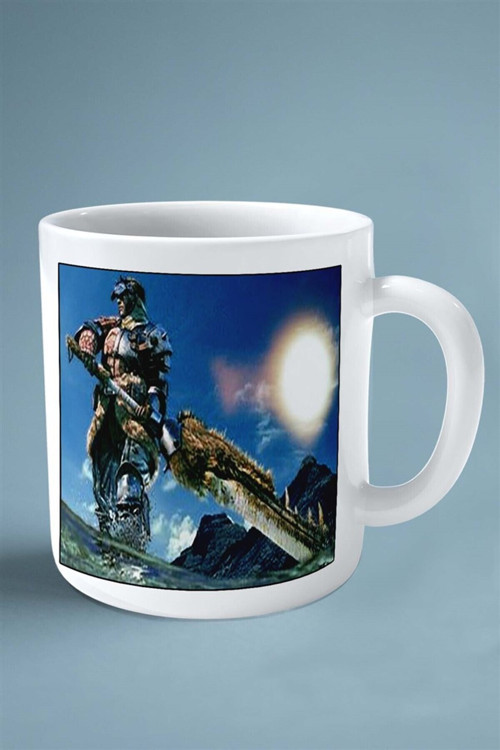 Art hedi̇ye monster hunter oyun Baskılı Kupa Bardak Çift Taraflı Baskı Kişiye Özel model 2