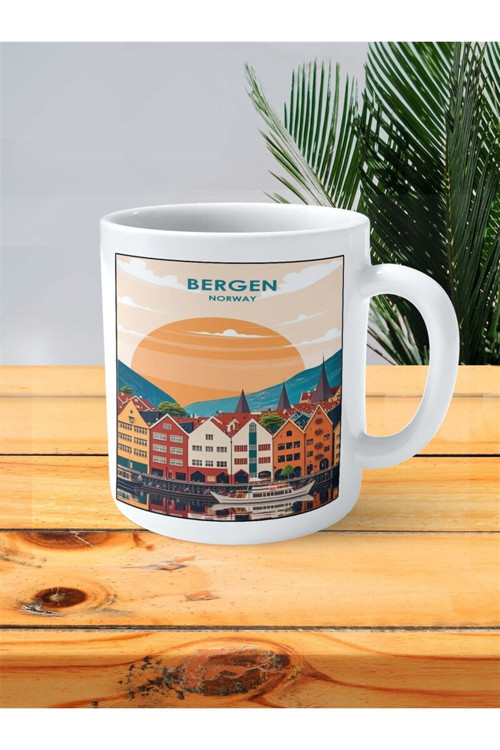 Art hedi̇ye bergen Baskılı Kupa Bardak Kişiye Özel desen 2