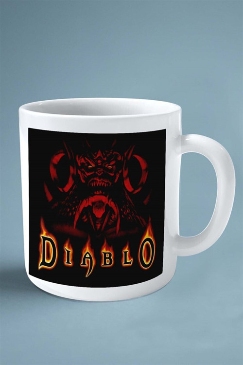 Art hedi̇ye diablo Oyun Baskılı Kupa Bardak Çift taraflı Kişiye Özel model 9