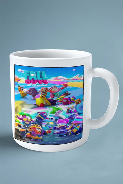 Art hedi̇ye fallguys Oyun Baskılı Kupa Bardak Çift taraflı Kişiye Özel model 14