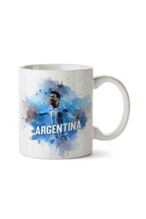 Art hedi̇ye Argentina Messi 2 İki Tarafı Baskılı Kupa Bardak