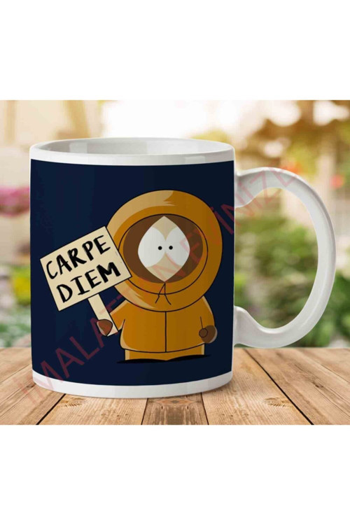 Art hedi̇ye Carpe Diem Kenny South Park Iki Tarafı Baskılı Kupa Bardak