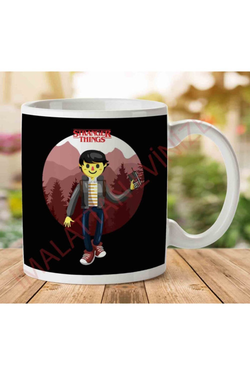 Art hedi̇ye Stranger Things Mike Big Iki Tarafı Baskılı Kupa Bardak