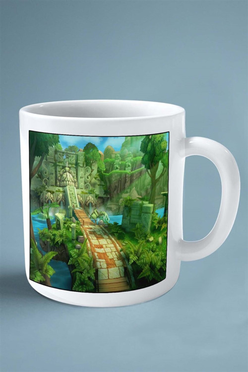 Art hedi̇ye temple run Mobil Oyun Baskılı Kupa Bardak Çift Taraflı baskı kişiye özel model 8