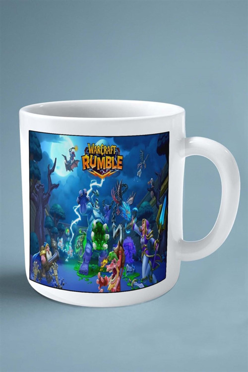 Art hedi̇ye Warcraft Rumble Mobil Oyun Baskılı Kupa Bardak Çift Taraflı baskı kişiye özel model 1