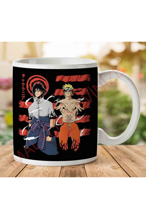 Art hedi̇ye Chakrania Sasuke Naruto Iki Tarafı Baskılı Kupa Bardak