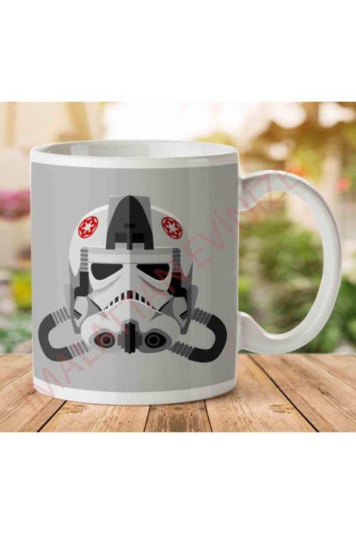 Art hedi̇ye Star Wars Atat Driver Storm Trooper Episode V The Empire Strikes Back Iki Tarafı Baskılı Kupa Bardak