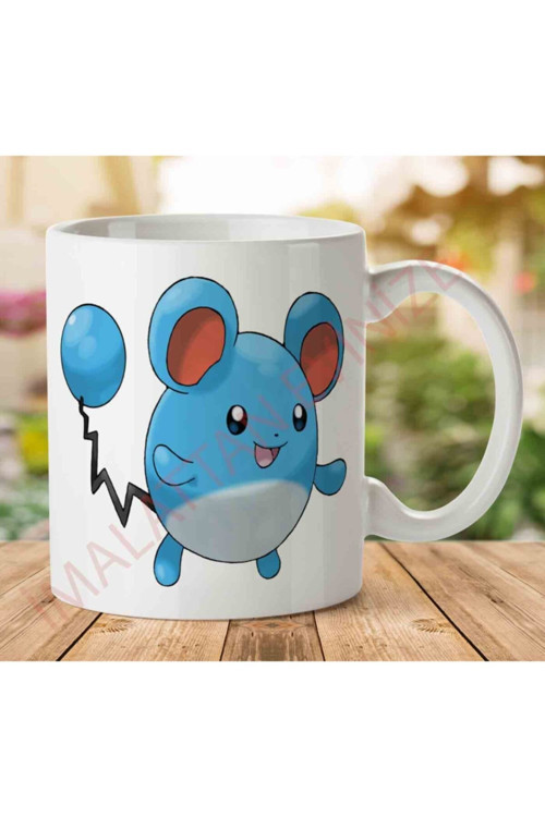 Art hedi̇ye Pokemon Iki Tarafı Baskılı Kupa Bardak