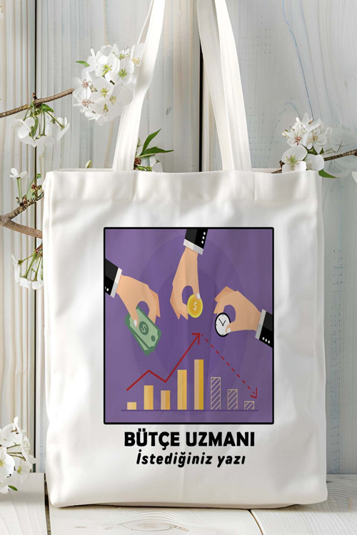 Art hedi̇ye bütce uzmanı Baskılı bez omuz çantası kişiye özel model 10