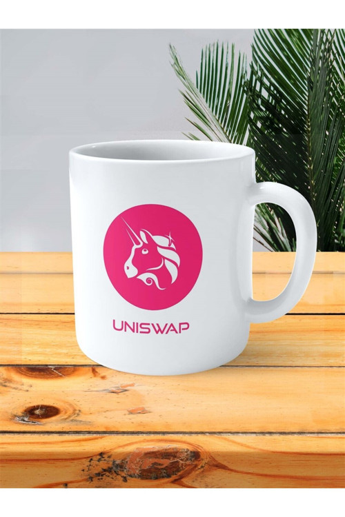 Art hedi̇ye uniswap Baskılı Kupa Bardak Kişiye Özel Model 1