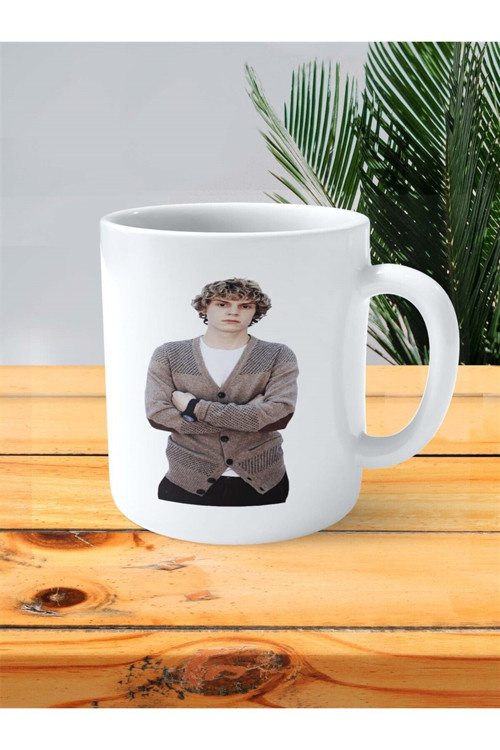 Art hedi̇ye Evan Peters Baskılı Kupa Bardak Kişiye Özel Model 2