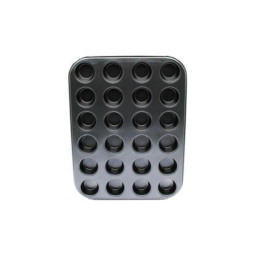 24 GÖZLÜ METAL - SİYAH MUFFIN KEK KALIBI 