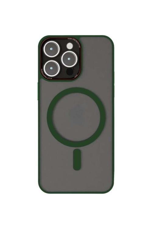 Brabus İphone 14 Pro Max Uyumlu Kamera Lens Korumalı Magsafe Transparan Sonic Silikon Kılıf