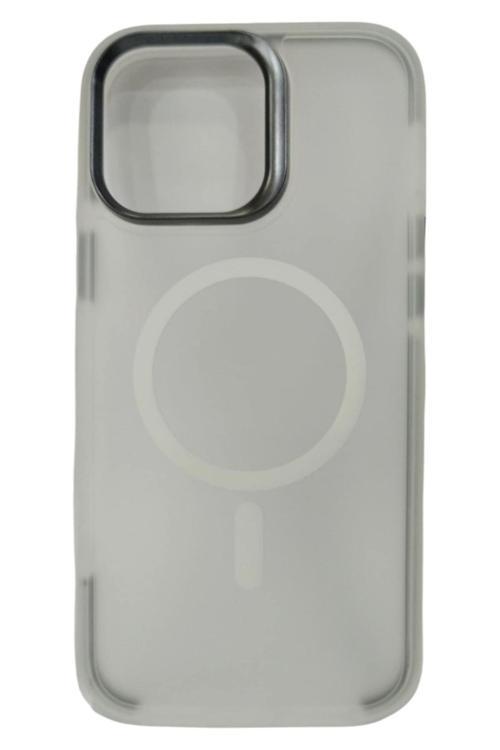 Brabus Apple İphone 16 Pro Max Uyumlu Magsafe Özellikli Transparan Boob Silikon Kılıf