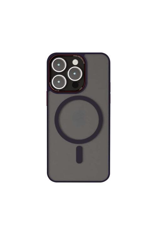 İphone 15 Pro Uyumlu Kamera Lens Hoparlör Korumalı Magsafe Transparan Sonic Silikon Kılıf