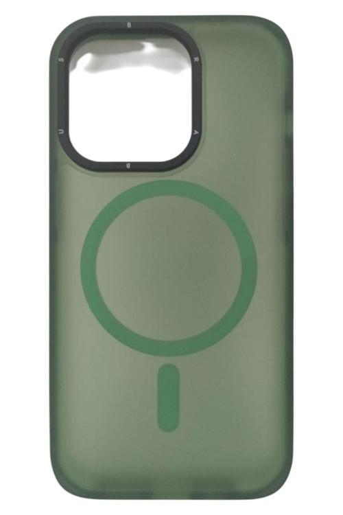 Brabus Apple İphone 14 Pro Uyumlu Hoparlör Korumalı Magsafe Alfa Silikon Kılıf