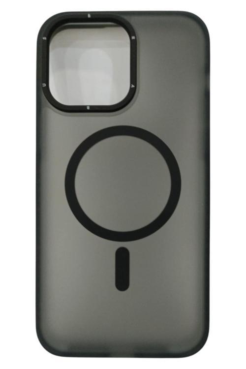 Brabus Apple İphone 14 Pro Max Uyumlu Hoparlör Korumalı Magsafe Alfa Silikon Kılıf