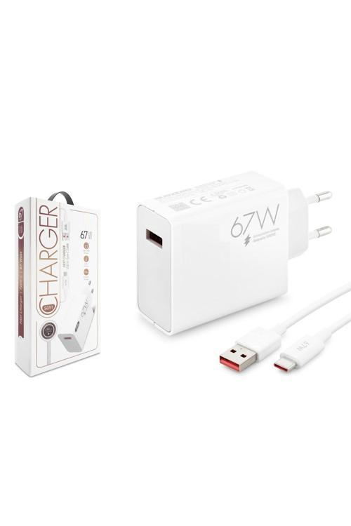 General Mobile Gm 23 Uyumlu Sg51 67 Watt Hızlı Turbo Şarj Seti Kafa + Kablo