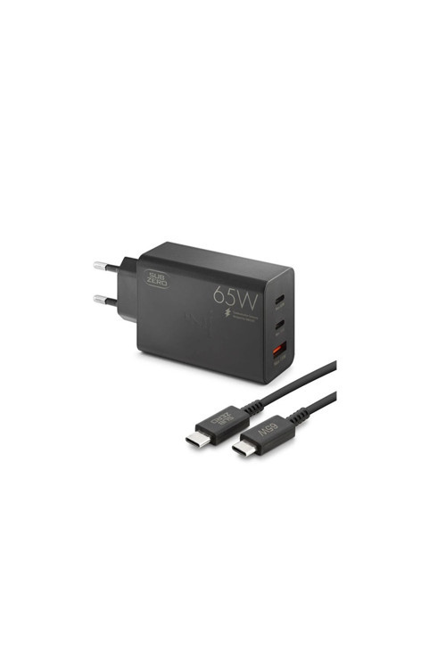 Oppo A77 Uyumlu 65W Usb+Pd+Pd ( 3 ) Girişli Süper Fast Type-C Şarj Aleti + Kablo