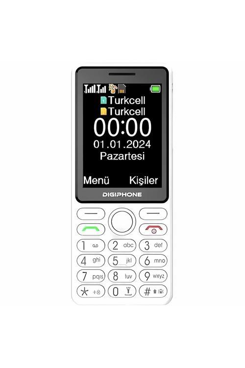 S600 Plus Tuşlu Cep Telefonu Beyaz (Kvk Servis Garantisi)