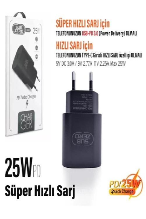 Pd Hızlı Şarj, Type-C Başlık Girişli Başlık Subzero Sg63 Türker Iletişim