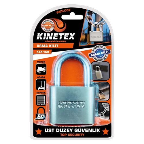 Kinetex 60mm Asma Kilit | Dayanıklı Metal Güvenlik Kilidi
