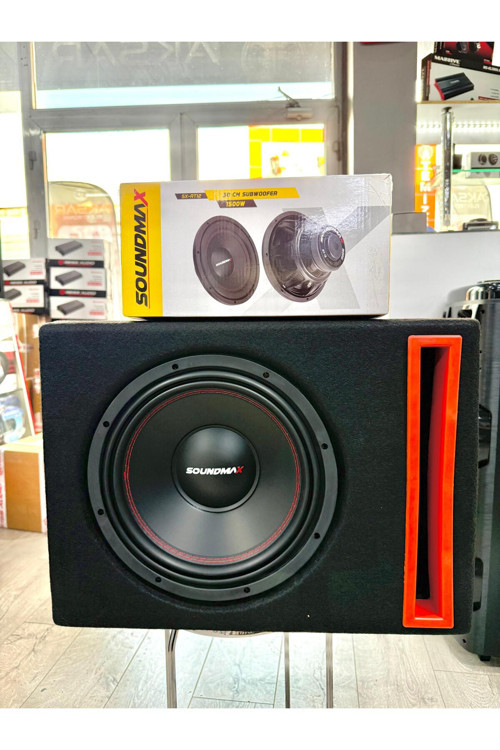 Sx-Rt12 L Port Kabinli 30 Cm Subwoofer Bas 1500Wat 400W Rms Bufır