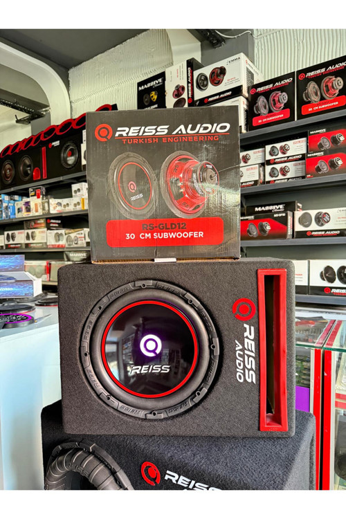 Audio Rs-Gld12 1400Wat 700W Rms L Port Kabinli Işıklı 30 Cm Subwoofer Bas