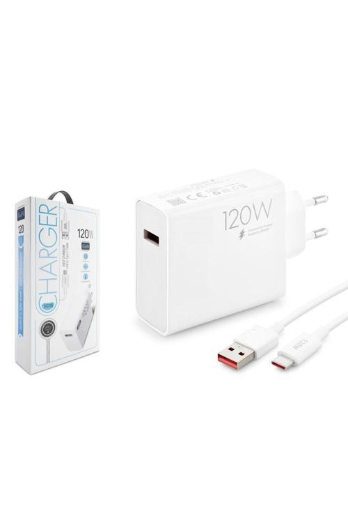 Redmi Note 13 Pro+ Uyumlu Sg38 120W Type-C Kablolu Turbo Ev Tipi Şarj Aleti